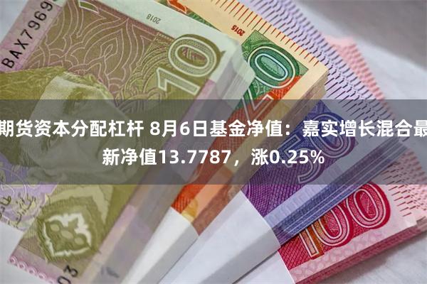 期货资本分配杠杆 8月6日基金净值：嘉实增长混合最新净值13.7787，涨0.25%