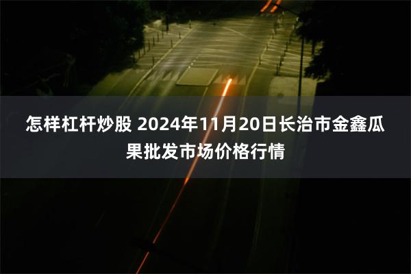 怎样杠杆炒股 2024年11月20日长治市金鑫瓜果批发市场价格行情